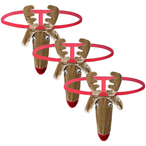Alvivi Tanga de Navidad Sissy Tanga Jockstrap Boxer Cintura Baja Hombre Elástico Breve con Ciervo Bolsa Navidad Reno Animal Divertido Sexual Ropa Interior 1/3 Marrón B*3 Talla única