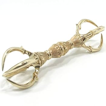 Amazon｜密教法具 五鈷杵 金剛杵 バジュラ 特大 仏具 約20cm