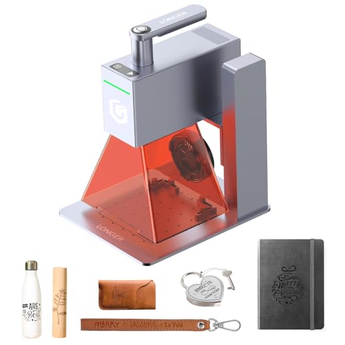 LONGER Nano 6W Lasergravierer Tragbare Lasergravurmaschine 5000 mm/s 0 05 mm Präzision Laser Cutter für Holz Leder Acryl Metall Keramik DIY Projekte und personalisierte Geschenke