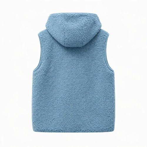 Womens Sherpa Fleece Vest Lightweight Button Sleeveless Jackets Waistcoat - image 6