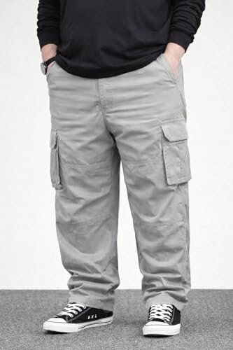 Image of INKKR Men Plus Size Cargo Pants || Plus Cargo Pants Cotton || 2XL-6XL