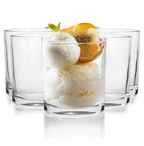 Glasmark KROSNO 1992 Dessertgläser 6er Set 160 ml Aus Glas Eisbecher Gläser Eisschalen Dessertschalen Spülmaschinenfest