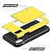 SAMONPOW Wallet Case Yellow