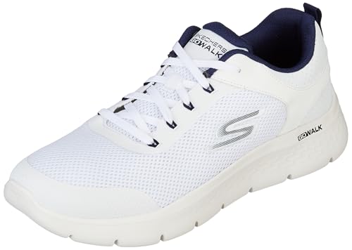 Image of Skechers-Men's Walking Shoes-GO Walk FLEX-216495ID-WNV-11 White /Navy