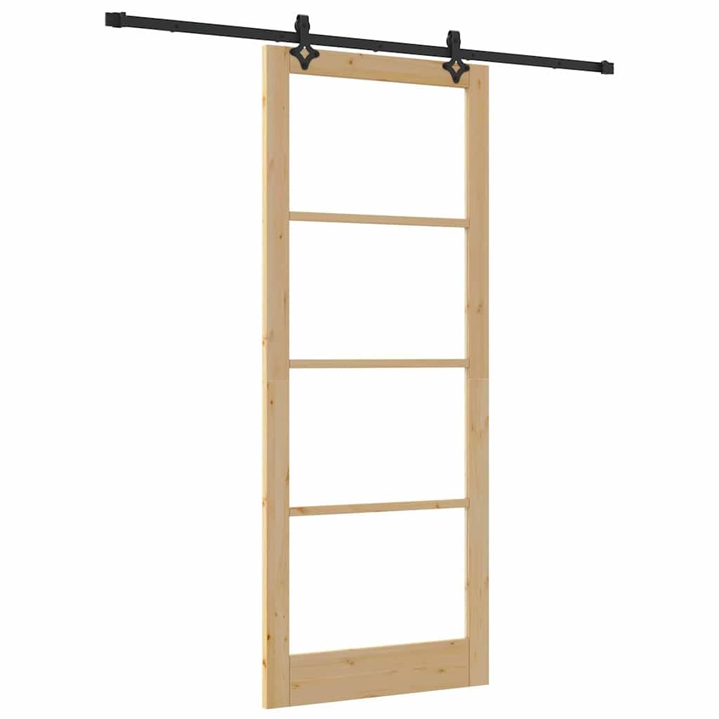 Naturalne drzwi przesuwne 93 x 232 cm