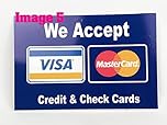 We Accept Card Payments Contactless Vinyl Signs (Image 5, A8 70MM X 50MM)