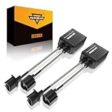 Auxbeam 2026 C20 Series H13/9008 LED Light Canbus Error Free Anti Flickering Resistor Decoder, High Power Enhanced LED Light Decoder Canbus Drivers, Pack of 2