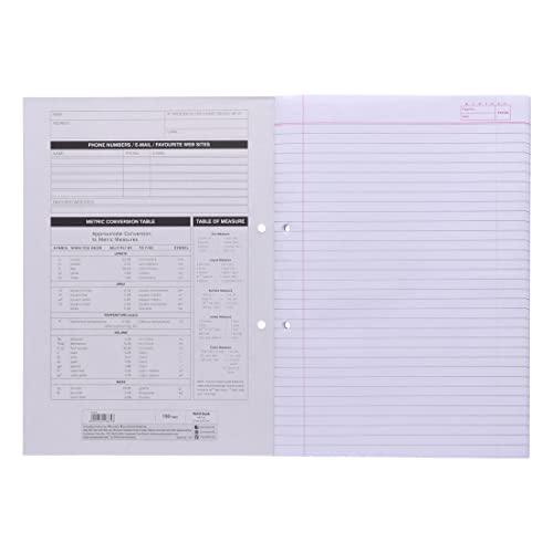 Image of YOUVA Navneet Youva | Refill Book For Projects And Extensions | Hard Base Notebook With Patti Binding | A4 Size - 21Cm X 29.7Cm | Single Line | 150 Pages | Pack Of 3