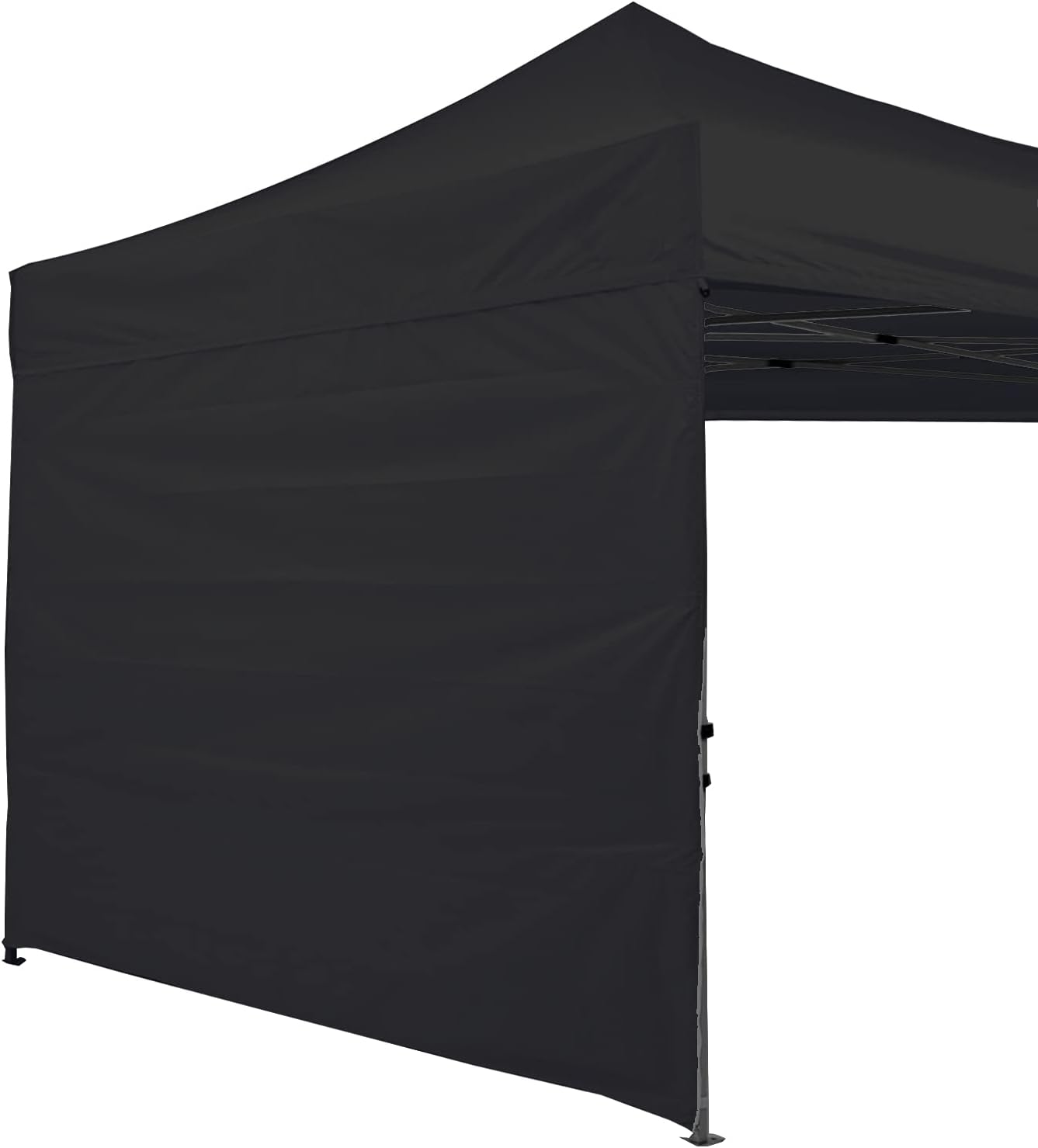 ABCCANOPY Instant Canopy SunWall 10x10 FT, 1 Pack Sidewall Only, No Frame or Top, Black