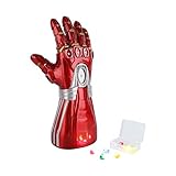 New Iron Man Infinity Gauntlet for Adult, Iron Man Glove LED with Removable Magnet Infinity Stones-3...