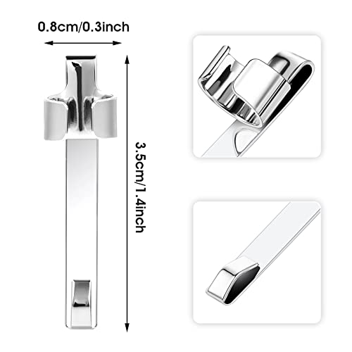 20 Stücke Metall Stift Clip Mit Taschenclip, Edelstahl Stifthalter Für Die Meisten Stifte, Stiftschlaufe Für Taschenstift Bleistift Markierungen Klemmmappe