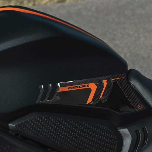 labelbike - 3D Aufkleber für Motorrad-Tankseitenschutz, kompatibel mit Honda CBR 650 R - Orange