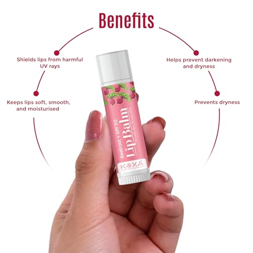 Image of Beetroot Lip Balm | Tinted Lip Care | For Dry & Chapped Lips | For Pigmented Lips | For Women & Men (Pack of 1, Stick Lip Balm), Red