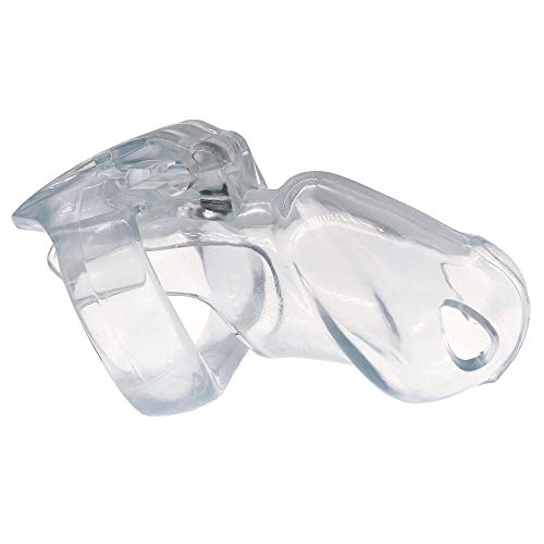 Image of HT-V4 Chastity Cage | Lightweight Resin Chastity Devices |Male Chastity Cage for Beginner |Adult Sex Toy |6 Color &5 Sizes Cage |5 Sizes Rings Included (Standard, Transparent)