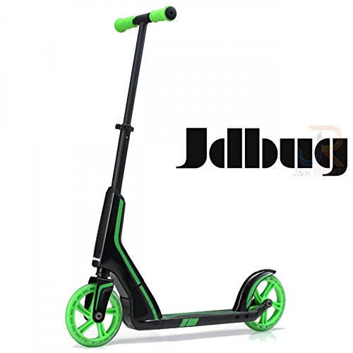 JD Bug PRO Roller- Kickscooter - Commute 185 | City Tretroller Roller für Kinder ab 8 Jahren faltbar | Größere, schnellere 200mm 82a Räder mit Speed ??Hubs und Chrome ABEC 5 Bearings