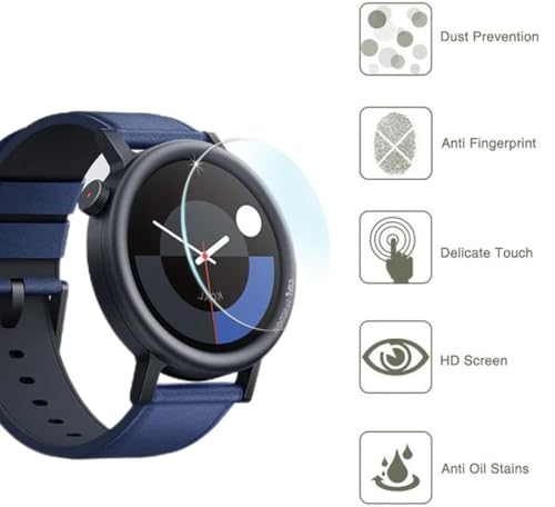 [3 Pack] Zuooiec 9H Tempered Glass Screen Protector for CMF BY NOTHING Watch 3 Pro/Watch Pro 2, Anti-Scratch 9H Ultra-thin Protective Film Cover Glass Accessories