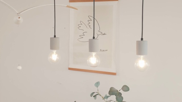 Amazon.co.jp : 智光電気 セメント 北欧 おしゃれ ペンダントライト 裸