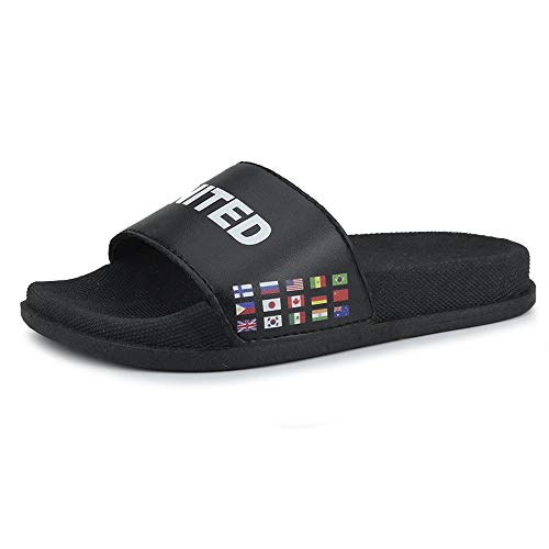 Chinelo Slide Infantil La Faire Now United Com Brindes (32/33, Preto)