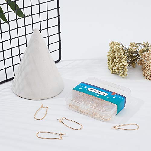 BENECREAT 30PCS Placcato 18K Oro Rene Orecchino