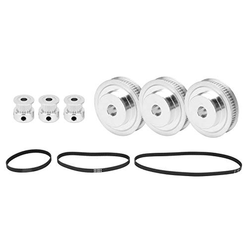 Poulie de distribution de haute précision en aluminium robuste avec courroies 2GT