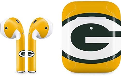 Skinit Decal Audio Skin Compatible with Apple AirPods 2 - Officially Licensed NFL Green Bay Packers Green Performance Series Design
