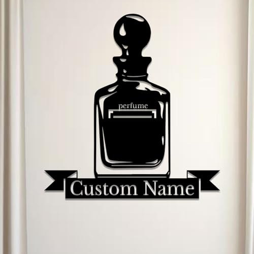 Personalized Custom Perfume Metal Wall Decoration, Personalized Perfume Metal Sign, Gift for Her, Perfect for Home Decor and Gifts (Perfume A)