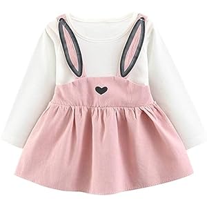 Baby Girls Clothing Rabbit Style Long Sleeve Dress