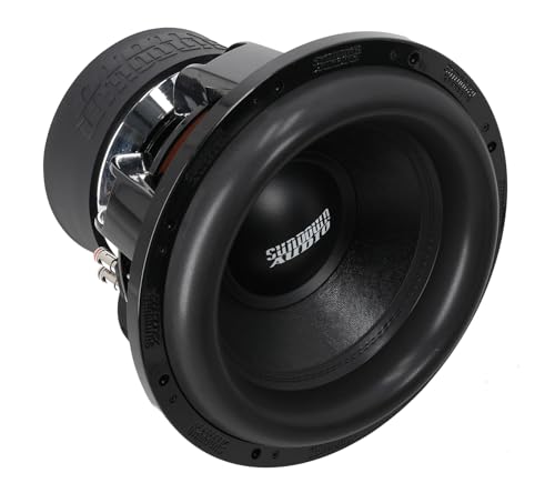 Sundown Audio X-15 V.3 D1 5000-Watt Peak/2500-Watt RMS 15 in Car Subwoofer, Dual 1-Ohm DVC, Mega-Roll Surround, High Excursion Motor Structure, for Deep Bass Vehicle Systems, 2-Piece