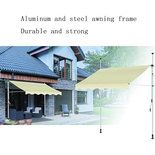 Store rétractable en tissu polyester PU pergola pour balcon