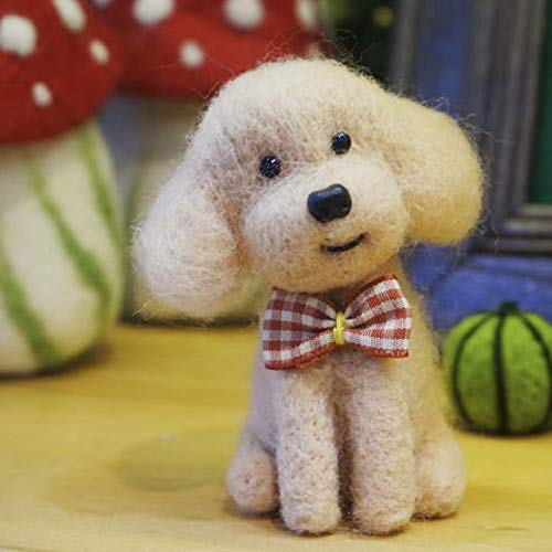 image for Wool Queen Dog/Puppy Needle Felting Kit, Pure Queensland 70S Fine Wool