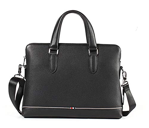 Ledertasche Laptoptasche Tablet-Aktentasche mit Griff Reißverschlusstasche Wasserabweisende Business-Notebook-Tasche Ultrabook Easy Carrying