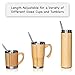 Reusable Straws Stainless Steel Metal - Telescopic Long Drinking Straw That is Portable, Collapsible, Retractable and Creates Zero Waste - Travel Case & Cleaning Tool Included (Baby Pink)