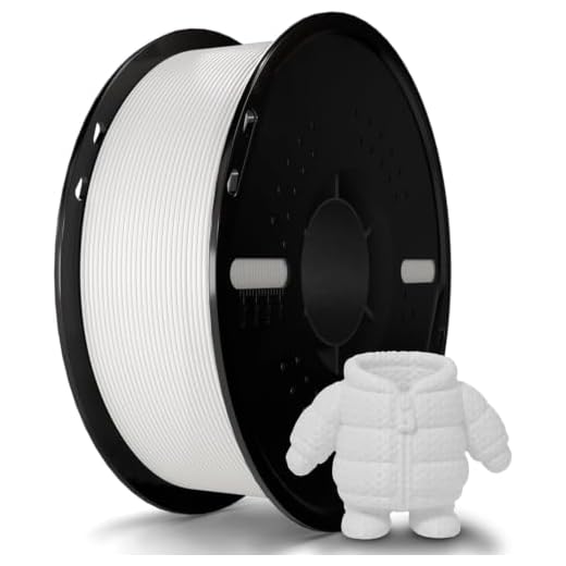 Miailuy 3D Printer Filament 1.75mm White PLA+ Filament Accuracy +/- 0.02mm, 1kg Spool (2.2lbs), Tangle-Free, Clog-Free,High Compatibility Easy Printing,Fit Most FDM 3D Printer