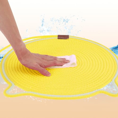 Tapis griffoir pour chat jaune 50cm pour protéger vos meubles - 6