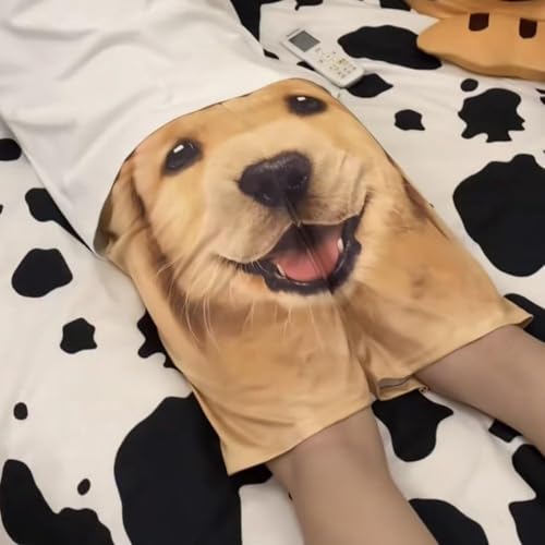 Shorts with Dog Face on Butt - Funny 3D Dog Print, Soft & Comfortable, Loose Fit4
