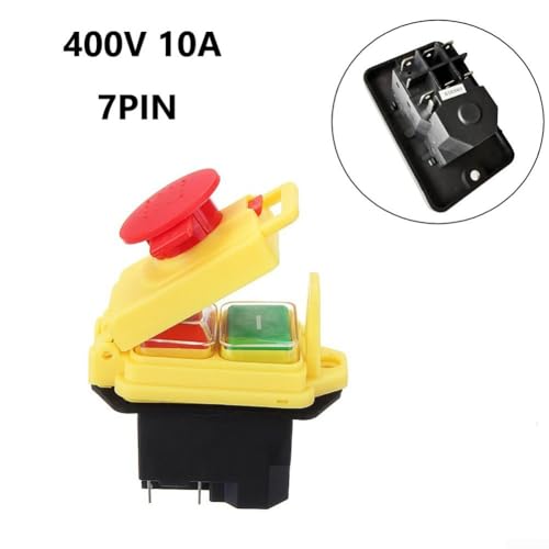 Elektromagnetischer Schalter 400V 15A IP54 Wasserdicht 7Pin Design Ersatzschalter Maschine Sicherheitsschalter