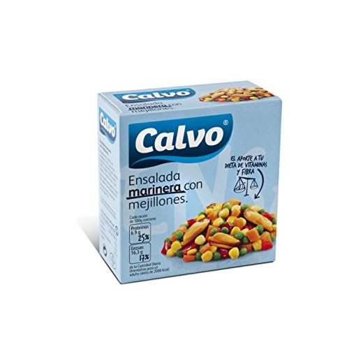 Ensalada marinera con mejillones calvo 150g. 24r