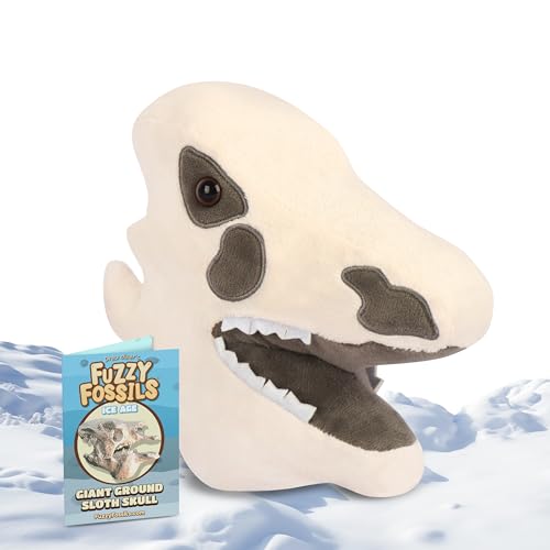 Fuzzy Fossils Sloth Stuffed Animal, Ground Sloth Plush, Sloth Toy, Ice Age Toys, Sloth Gifts, Dinosaur Pillow, Paleontologist Gifts, Prehistoric Animals Toys, Ice Age, Giant Sloth Stuffed Animal