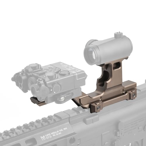 NECARL Tactical Group Type HY Mount Red Dot Riser Mount Laser Combo Adapter Mount Base Picatinny Rail Riser Scope Mount for T1 T2 Optic Scope Sight Holographic by NECARL - Image 4