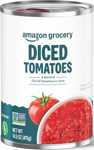 Amazon Fresh, Diced Canned Tomatoes In Tomato...