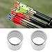 Create idea 20x Protector Nock Collars Protective Rings for Carbon Arrows Archery for OD 7.1mm Arrow Shaft Arrow Protector