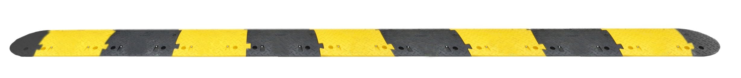 Ralentisseur complet FAST 5m - 50 mm - noir/jaune avec embout et fixations