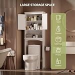 Gizoon Over the Toilet Storage Cabinet with Adjustable Shelf, White - Image 3