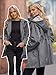 SaphiRose Women's Waterproof Rain Jacket Long Lined Raincoat Outdoor Windbreaker with Hood (Dark Grey,Small)