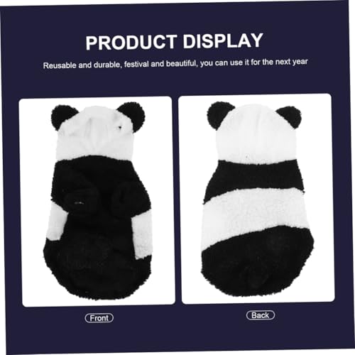 Disfraz de perro Panda coral talla M para perros pequeños miniatura 5