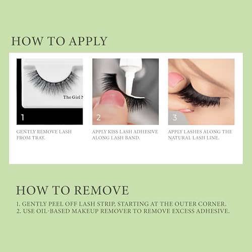 KISS The Muses, False Eyelashes, 'Empress', 16mm, Includes 1 Pair, Easy to Apply, Reusable Lash Clusters