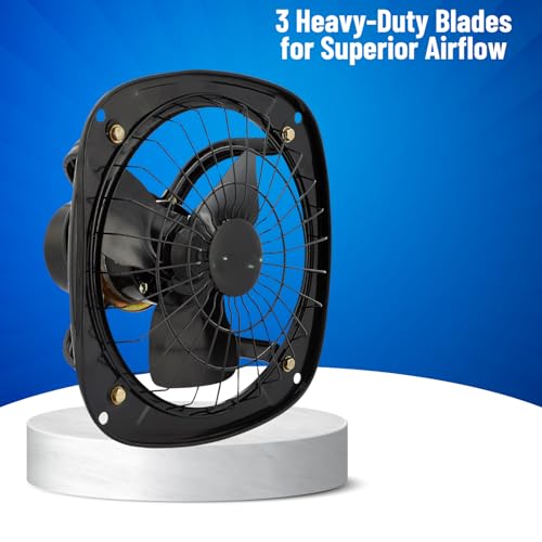 Image of Drumstone [𝟏𝟓 𝐘𝐄𝐀𝐑𝐒 𝐖𝐀𝐑𝐑𝐀𝐍𝐓𝐘 High-Speed Exhaust Fan - 3 Heavy-Duty Blades, Rust-Resistant Body, Consistent and Efficient Air Delivery, Perfect for Modern Homes and Small Spaces