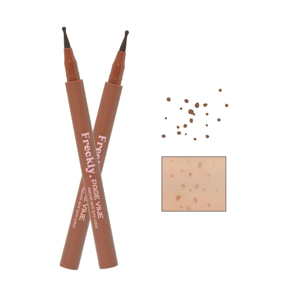 Light Brown Freckle Pen, Natural Lifelike Freckle Pen, Waterproof Longlasting Soft Dot Sopt Freckle, 1 g (Pack of 1) - Image 2