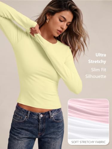 Image of Trendy Queen Womens Long Sleeve T Shirts Fall Fashion Basic Y2K Tops 2026