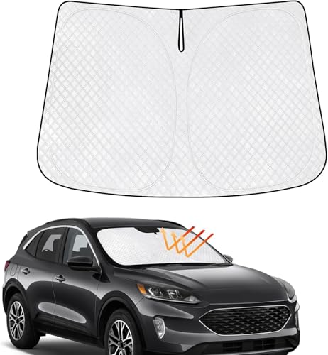 KMF Windshield Sun Shade for Ford Escape 2020-2024 2025 with 310T Foldable Car Sun Shade,Custom Fit...